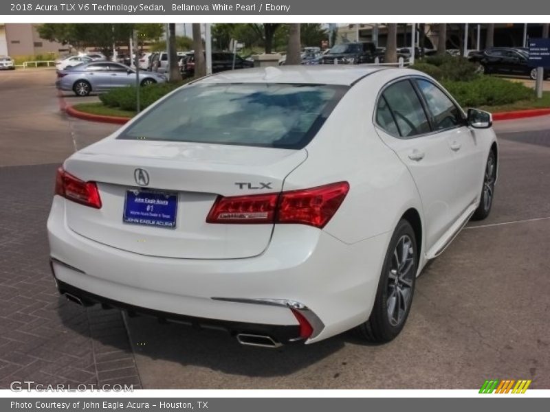 Bellanova White Pearl / Ebony 2018 Acura TLX V6 Technology Sedan