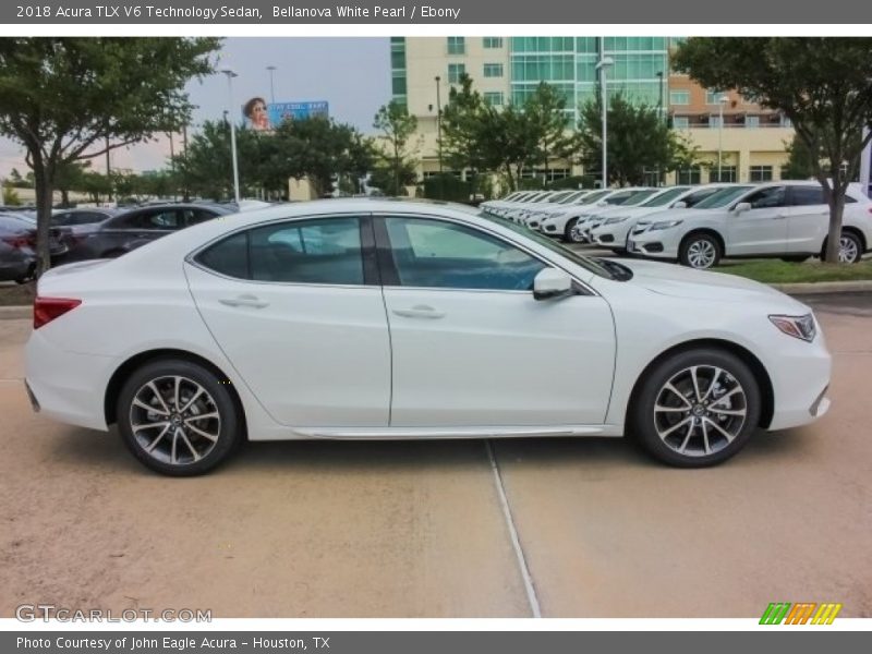 Bellanova White Pearl / Ebony 2018 Acura TLX V6 Technology Sedan