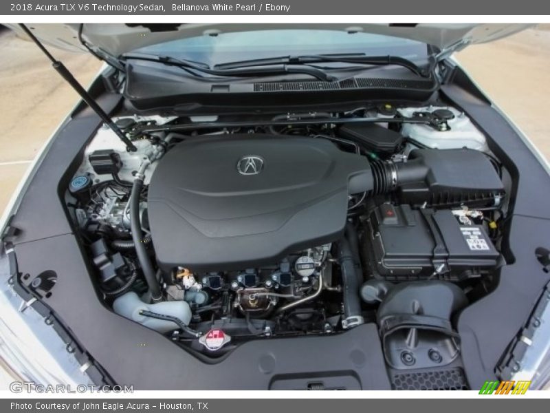 Bellanova White Pearl / Ebony 2018 Acura TLX V6 Technology Sedan