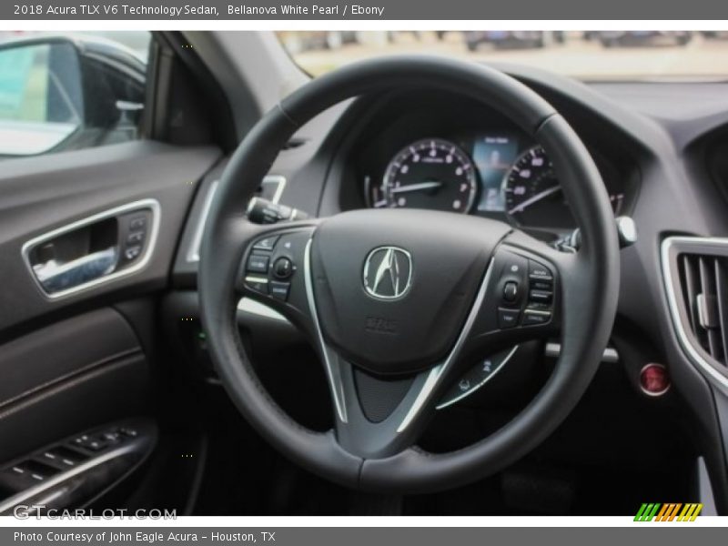 Bellanova White Pearl / Ebony 2018 Acura TLX V6 Technology Sedan