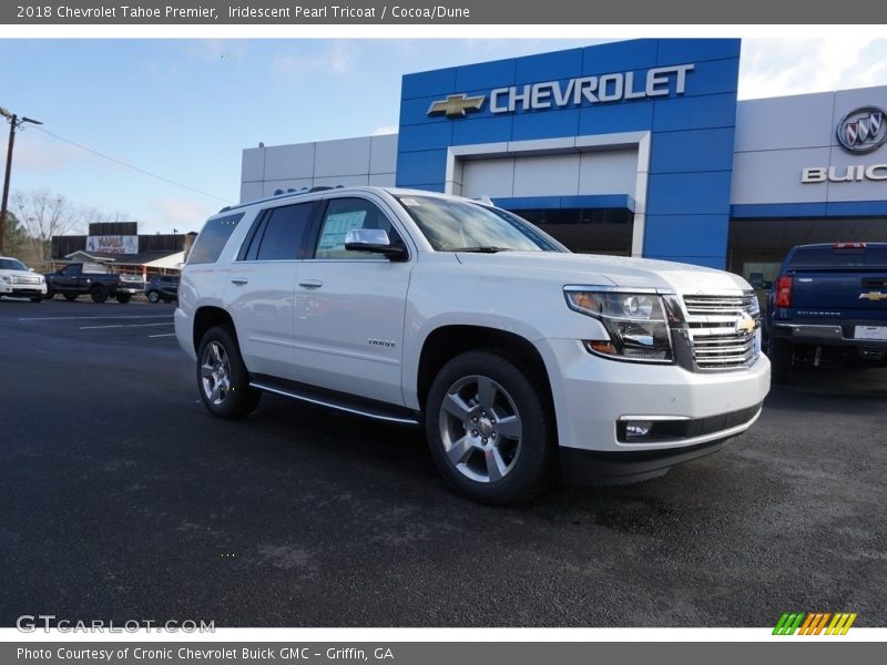 Iridescent Pearl Tricoat / Cocoa/Dune 2018 Chevrolet Tahoe Premier