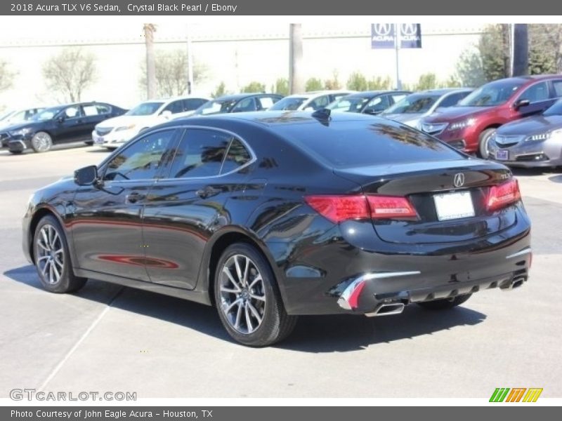 Crystal Black Pearl / Ebony 2018 Acura TLX V6 Sedan