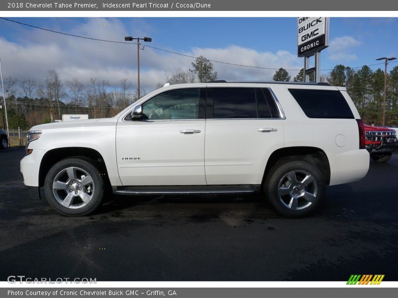 Iridescent Pearl Tricoat / Cocoa/Dune 2018 Chevrolet Tahoe Premier