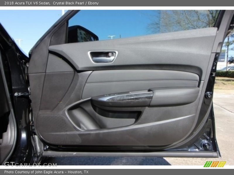 Crystal Black Pearl / Ebony 2018 Acura TLX V6 Sedan