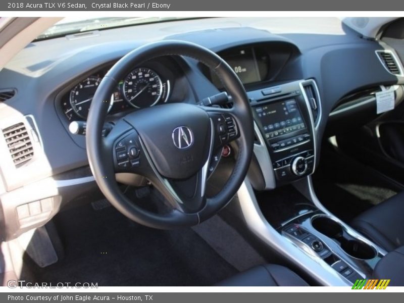 Crystal Black Pearl / Ebony 2018 Acura TLX V6 Sedan