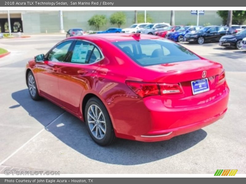 San Marino Red / Ebony 2018 Acura TLX Technology Sedan