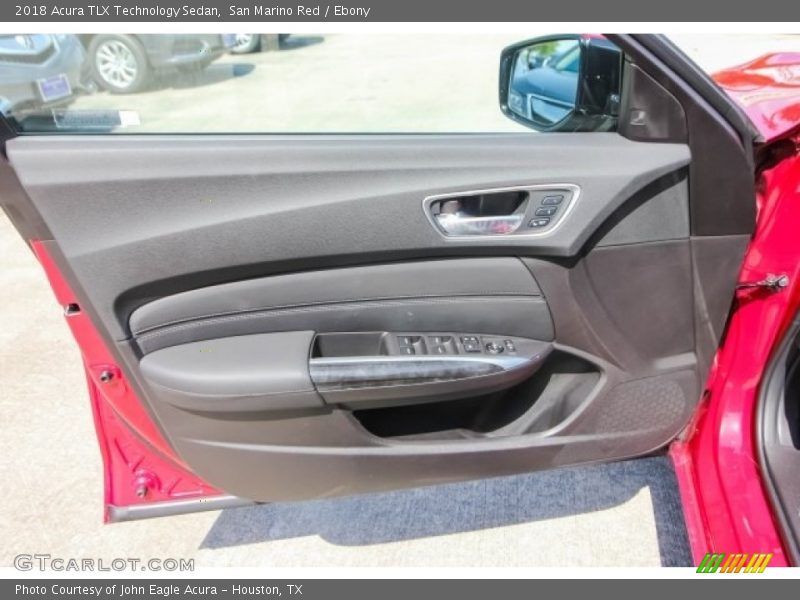 San Marino Red / Ebony 2018 Acura TLX Technology Sedan