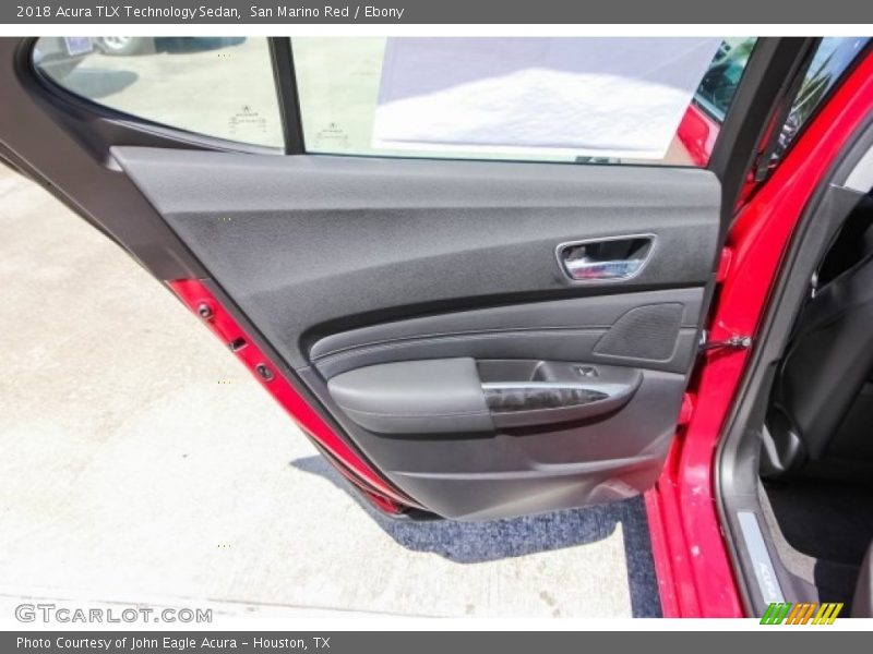 San Marino Red / Ebony 2018 Acura TLX Technology Sedan