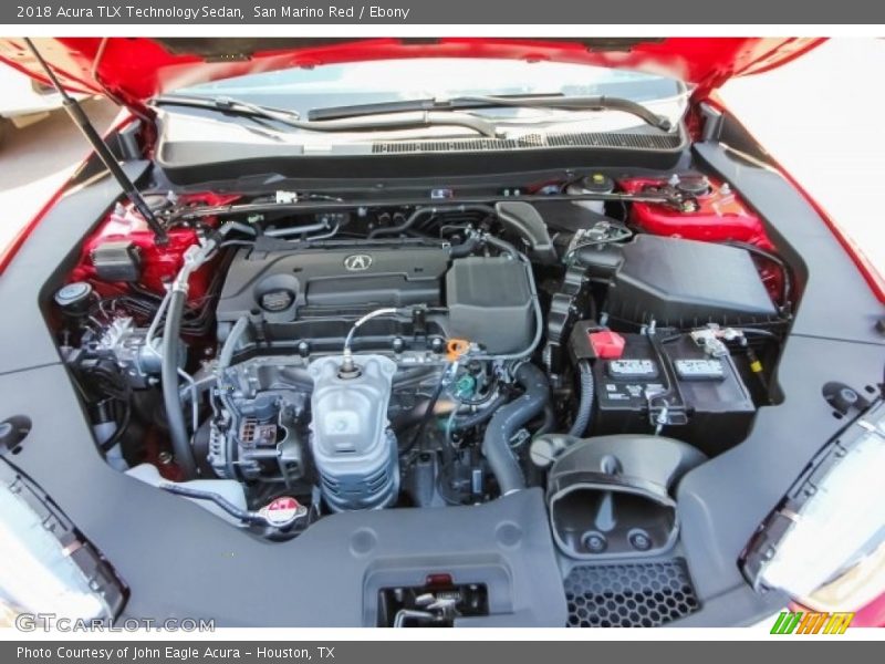 San Marino Red / Ebony 2018 Acura TLX Technology Sedan