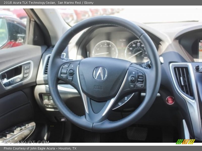 San Marino Red / Ebony 2018 Acura TLX Technology Sedan