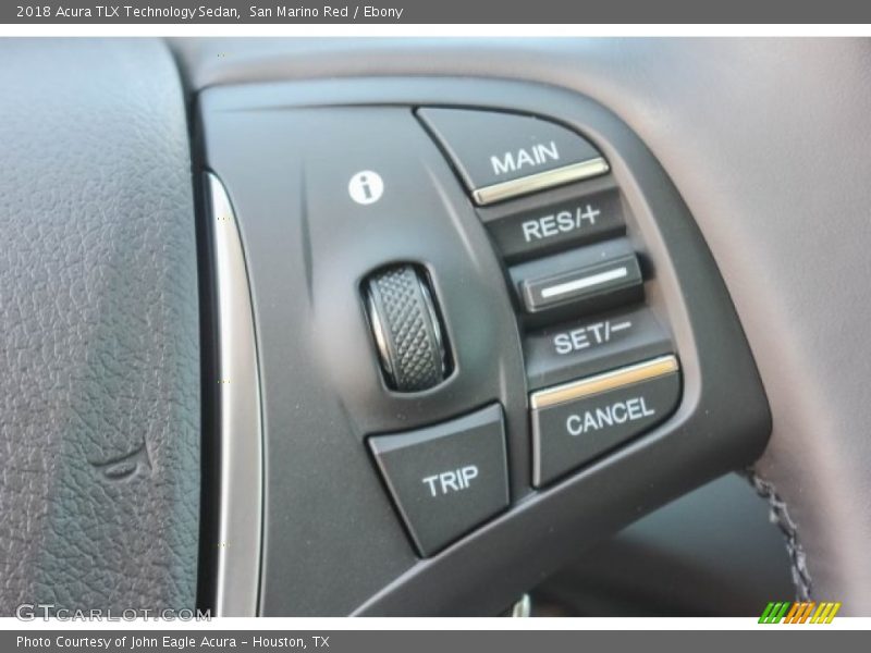 San Marino Red / Ebony 2018 Acura TLX Technology Sedan