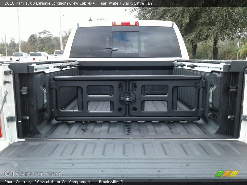 Pearl White / Black/Cattle Tan 2018 Ram 1500 Laramie Longhorn Crew Cab 4x4