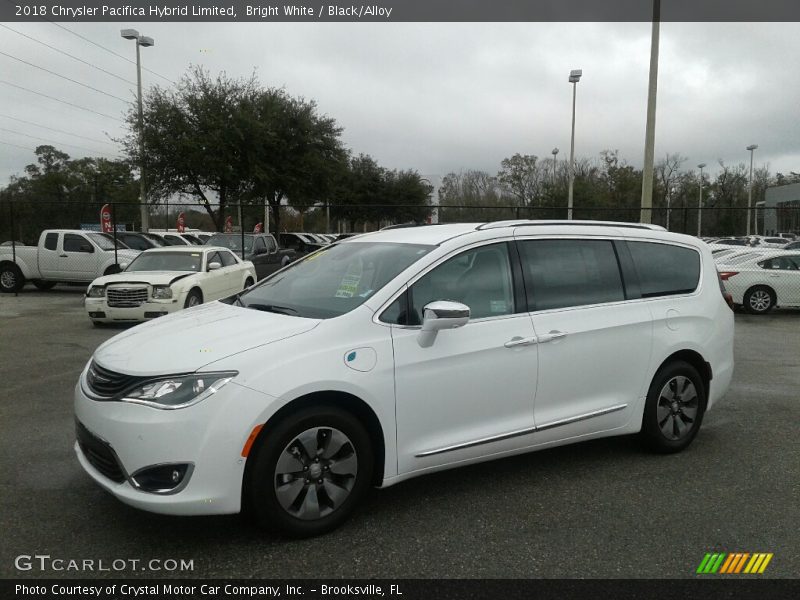 Bright White / Black/Alloy 2018 Chrysler Pacifica Hybrid Limited