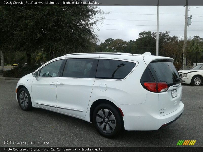 Bright White / Black/Alloy 2018 Chrysler Pacifica Hybrid Limited