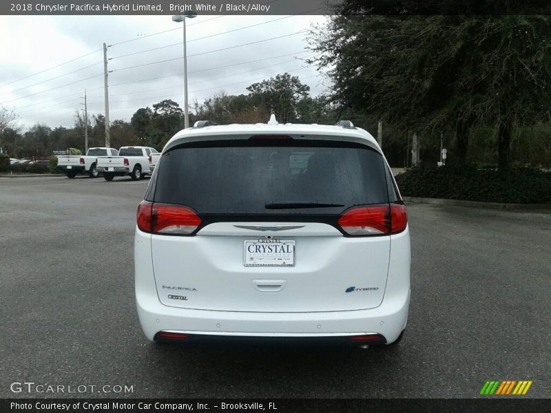 Bright White / Black/Alloy 2018 Chrysler Pacifica Hybrid Limited