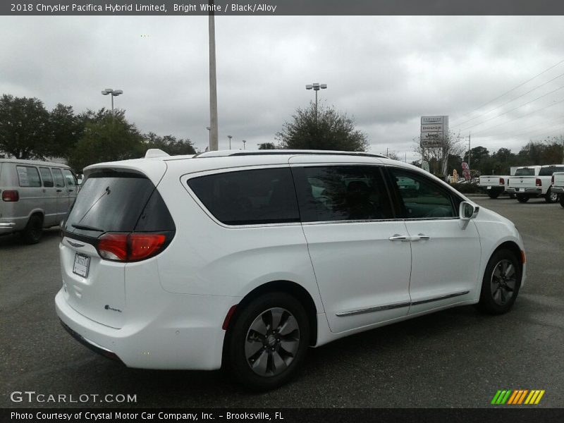 Bright White / Black/Alloy 2018 Chrysler Pacifica Hybrid Limited