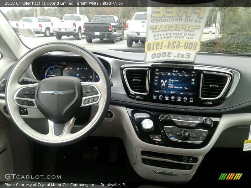 Bright White / Black/Alloy 2018 Chrysler Pacifica Hybrid Limited