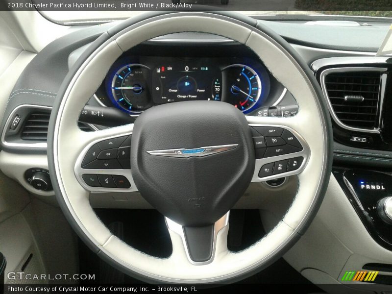 Bright White / Black/Alloy 2018 Chrysler Pacifica Hybrid Limited