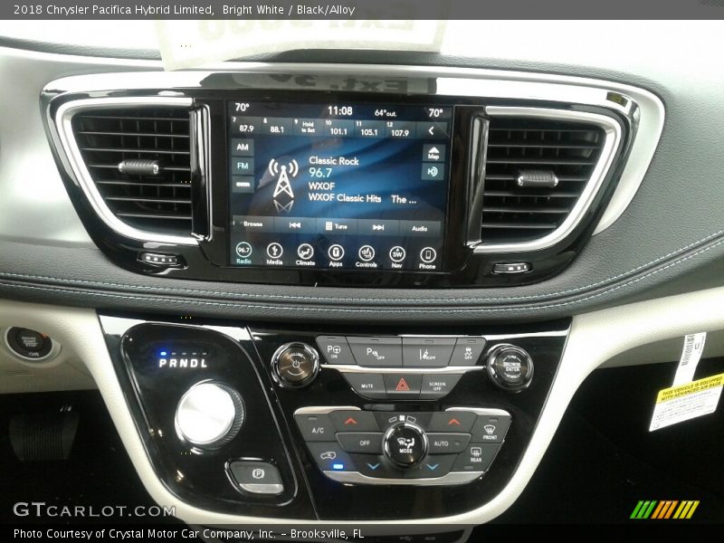Bright White / Black/Alloy 2018 Chrysler Pacifica Hybrid Limited