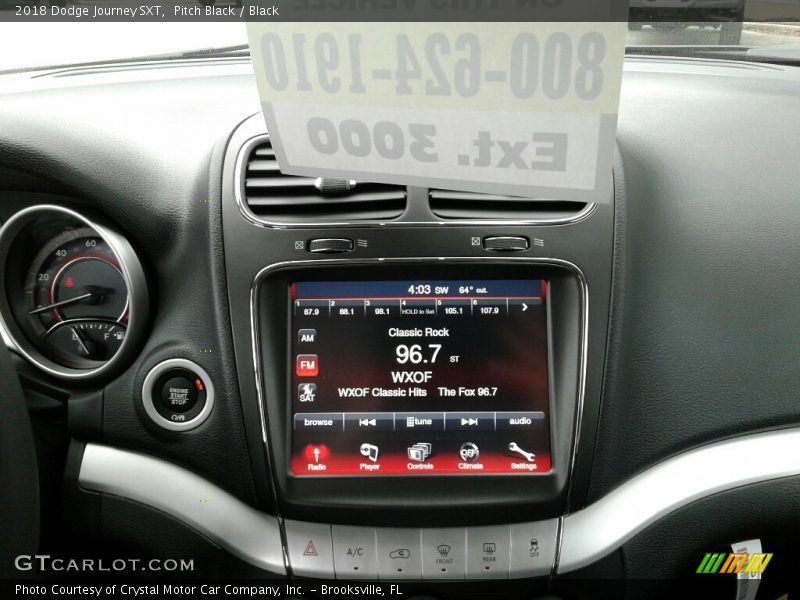 Pitch Black / Black 2018 Dodge Journey SXT