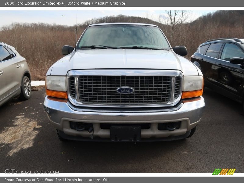 Oxford White / Medium Graphite 2000 Ford Excursion Limited 4x4