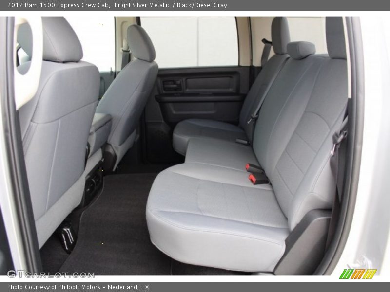 Bright Silver Metallic / Black/Diesel Gray 2017 Ram 1500 Express Crew Cab