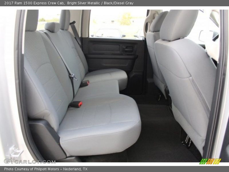 Bright Silver Metallic / Black/Diesel Gray 2017 Ram 1500 Express Crew Cab