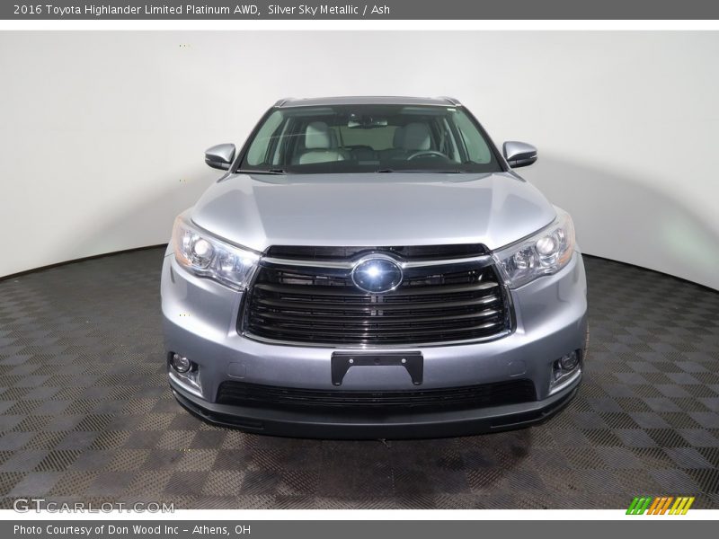 Silver Sky Metallic / Ash 2016 Toyota Highlander Limited Platinum AWD