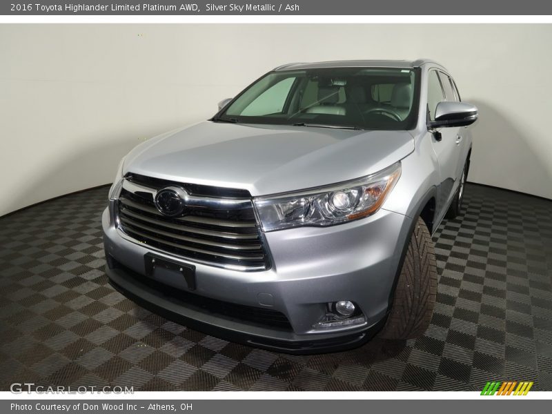 Silver Sky Metallic / Ash 2016 Toyota Highlander Limited Platinum AWD