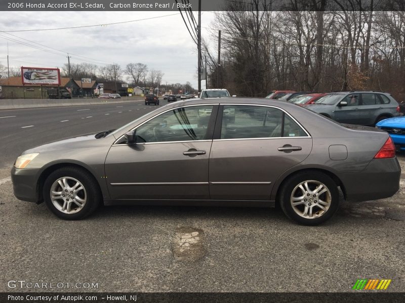 Carbon Bronze Pearl / Black 2006 Honda Accord EX-L Sedan