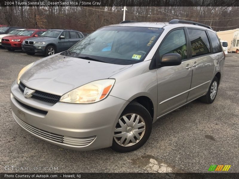 Desert Sand Mica / Stone Gray 2004 Toyota Sienna LE