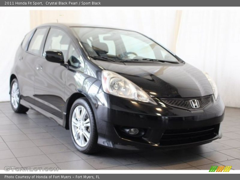 Crystal Black Pearl / Sport Black 2011 Honda Fit Sport