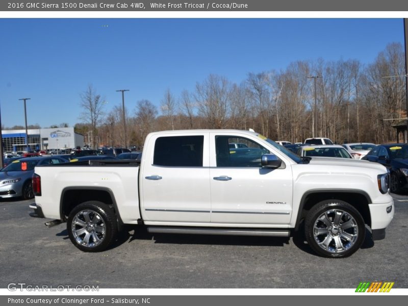 White Frost Tricoat / Cocoa/Dune 2016 GMC Sierra 1500 Denali Crew Cab 4WD