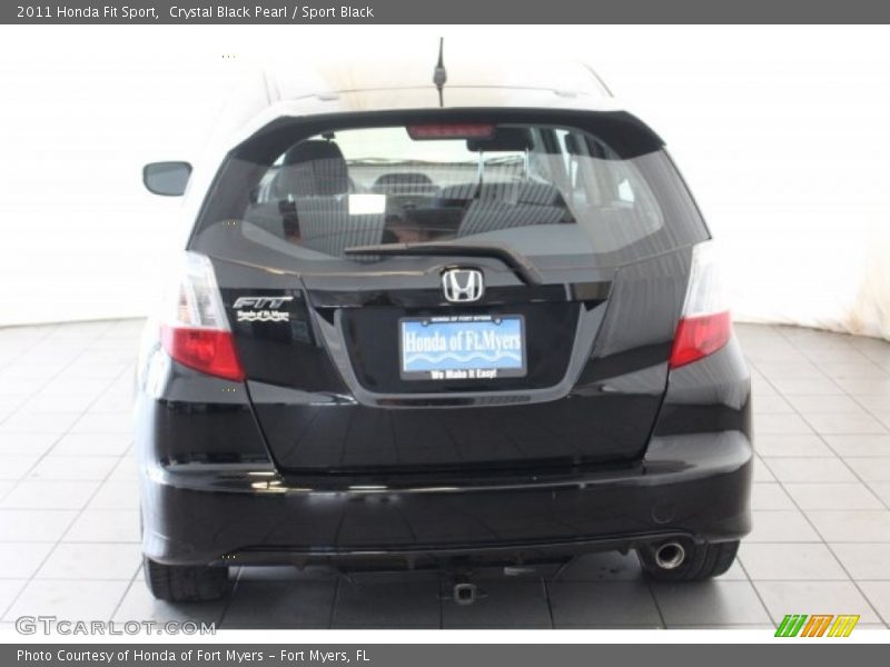 Crystal Black Pearl / Sport Black 2011 Honda Fit Sport