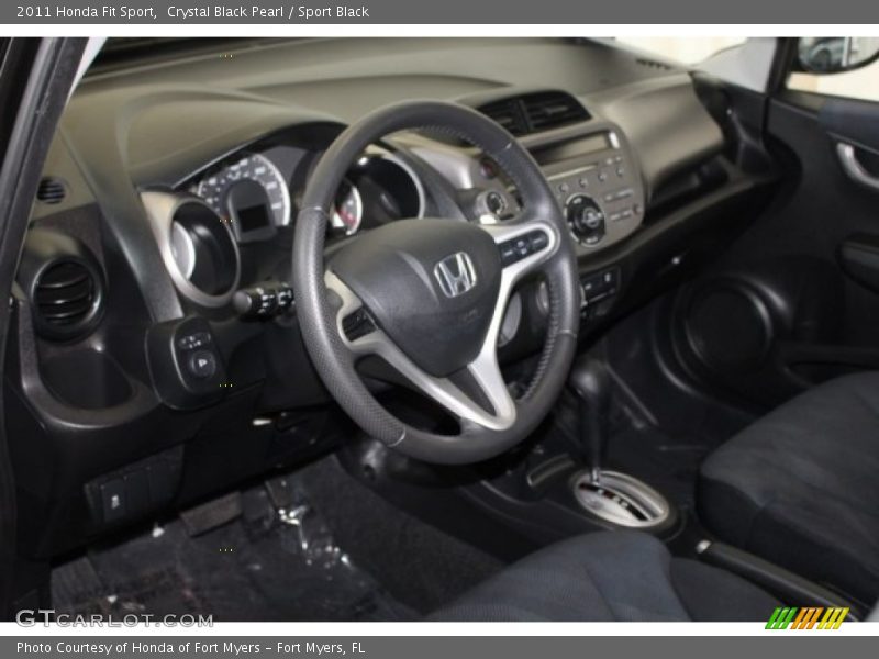 Crystal Black Pearl / Sport Black 2011 Honda Fit Sport