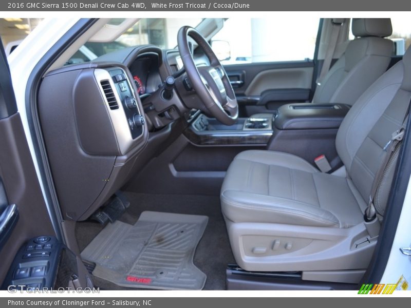White Frost Tricoat / Cocoa/Dune 2016 GMC Sierra 1500 Denali Crew Cab 4WD