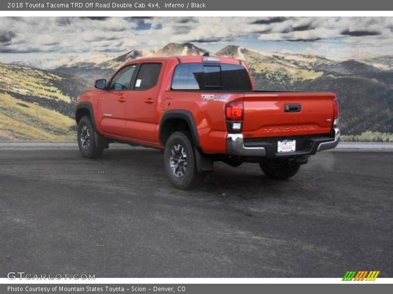 Inferno / Black 2018 Toyota Tacoma TRD Off Road Double Cab 4x4