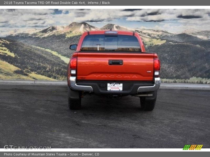 Inferno / Black 2018 Toyota Tacoma TRD Off Road Double Cab 4x4