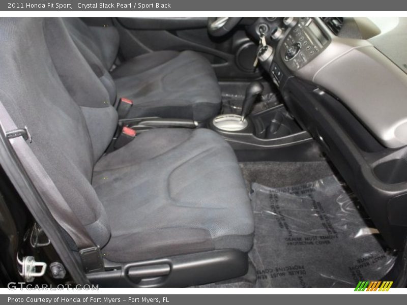 Crystal Black Pearl / Sport Black 2011 Honda Fit Sport