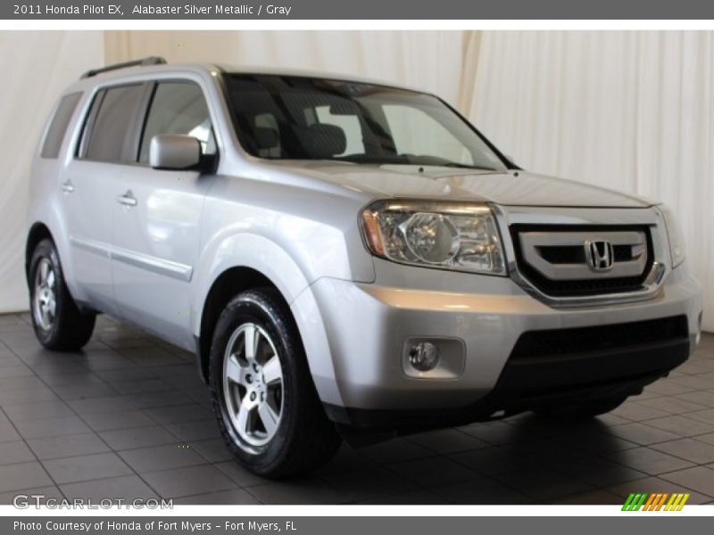 Alabaster Silver Metallic / Gray 2011 Honda Pilot EX