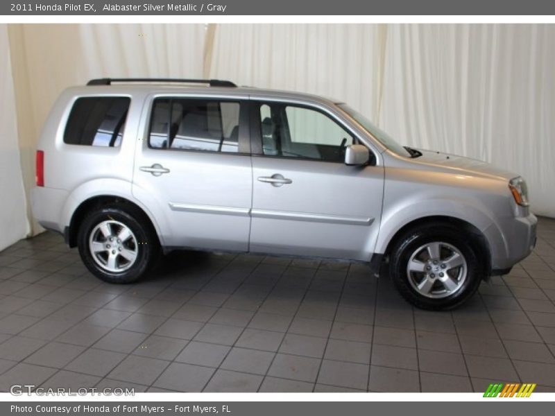 Alabaster Silver Metallic / Gray 2011 Honda Pilot EX
