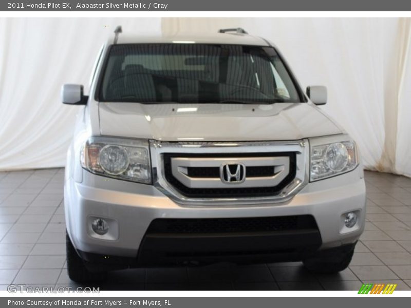 Alabaster Silver Metallic / Gray 2011 Honda Pilot EX