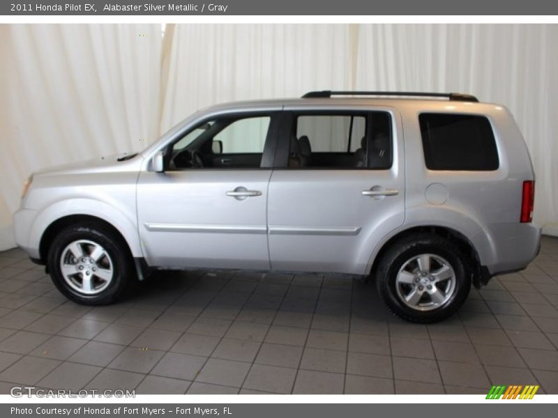 Alabaster Silver Metallic / Gray 2011 Honda Pilot EX