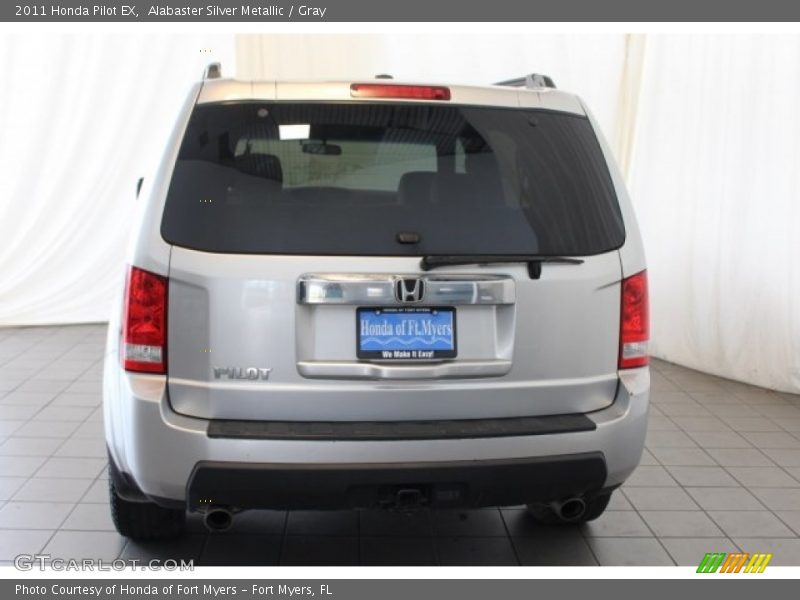 Alabaster Silver Metallic / Gray 2011 Honda Pilot EX