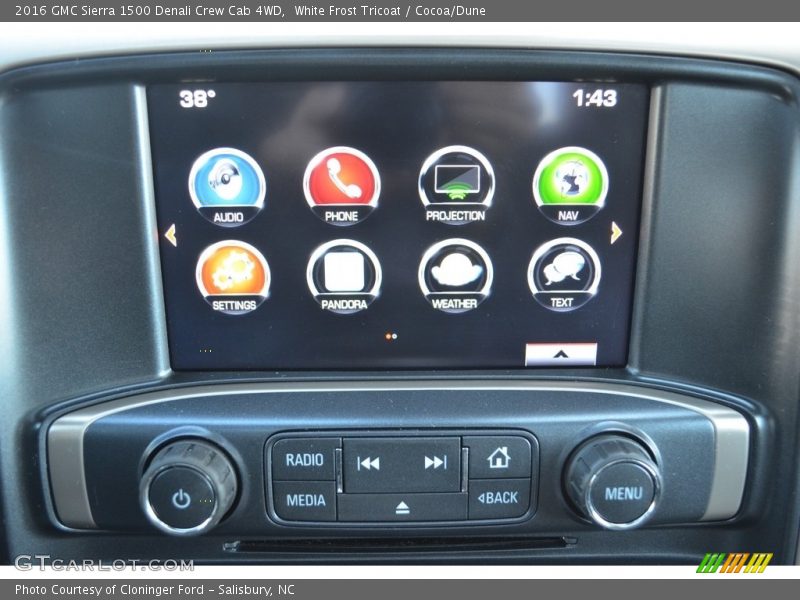 White Frost Tricoat / Cocoa/Dune 2016 GMC Sierra 1500 Denali Crew Cab 4WD