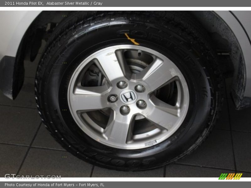 Alabaster Silver Metallic / Gray 2011 Honda Pilot EX