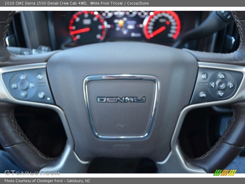 White Frost Tricoat / Cocoa/Dune 2016 GMC Sierra 1500 Denali Crew Cab 4WD