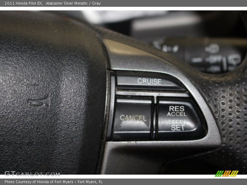 Alabaster Silver Metallic / Gray 2011 Honda Pilot EX