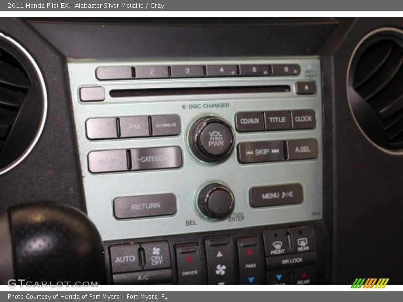 Alabaster Silver Metallic / Gray 2011 Honda Pilot EX