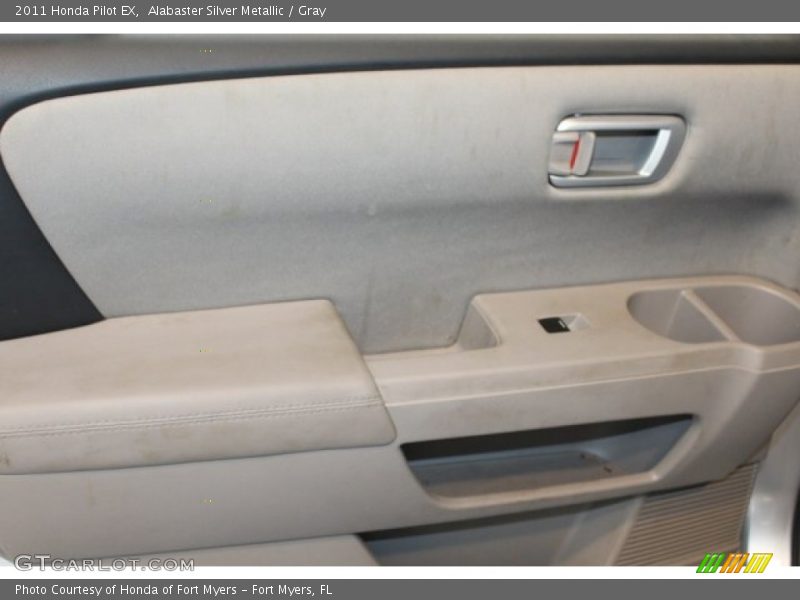 Alabaster Silver Metallic / Gray 2011 Honda Pilot EX